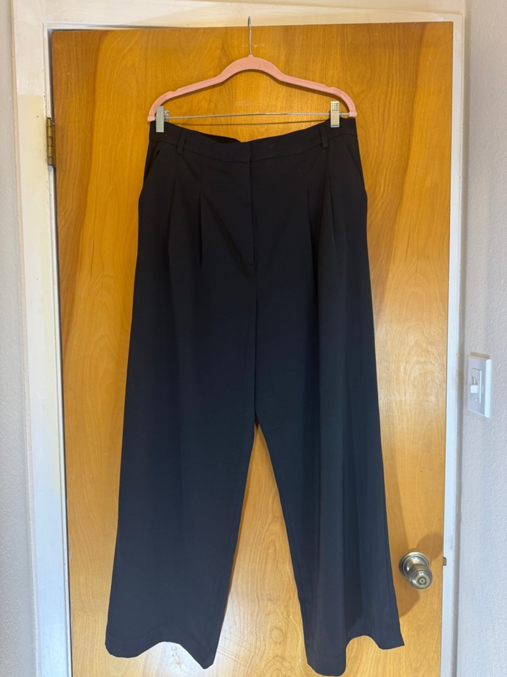 H&M Black Wide-Leg Women's Trousers